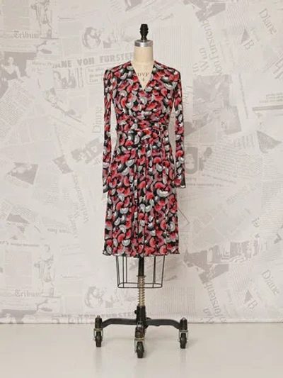 Trove Brenda Mesh Faux Wrap Dress -  Vintage In Neutral