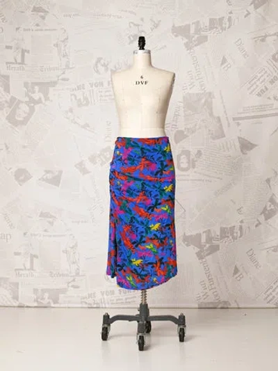 Trove Dariella Reversible Mesh Skirt -  Vintage In Blue