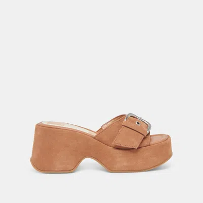 Trove Gisel Heels Saddle Suede - Re:vita