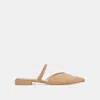 Trove Kanika Wide Flats Tan Suede - Re:vita