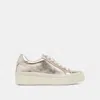 Trove Lennix Sneakers Light Gold Metallic Leather - Re:vita In White