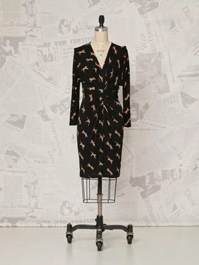 Trove Miley Tiger Dress -  Vintage In Black