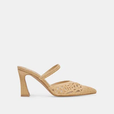 Trove Nassau Heels Natural Raffia - Re:vita