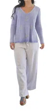 Trove Nautical Anchor Sweater In Purple In Purple