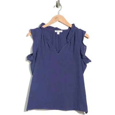 Trove New York Cotton Gauze Tank In Blue