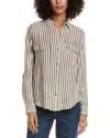 Trove New York Owen Stripe Shirt In Neutral