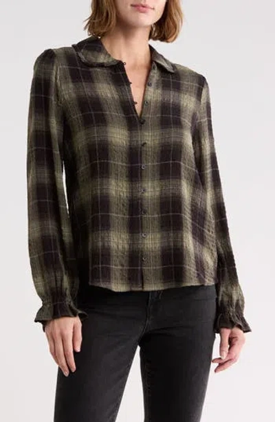 Trove New York Rounded Collar Shirt In Harry Green
