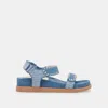 Trove Senora Sandals Blue Multi Denim - Re:vita In Black
