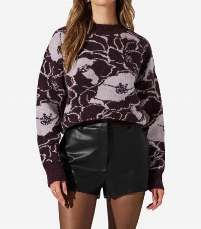 Trove Women's Astra Sweater In Plum In Pink