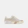 Trove Zina Plush Sneakers Stone Calf Hair - Re:vita