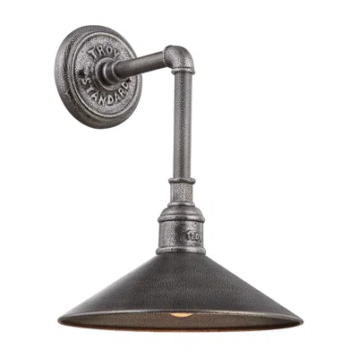 Troy 11in Toledo 1lt Wall Lantern Small In Black