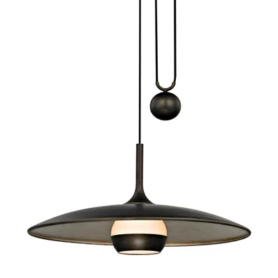 Troy 30in Alchemy 1lt Pendant In Black
