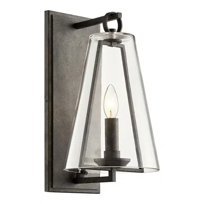 Troy Adamson 15 1/2" High French Iron Outdoor Wall Light