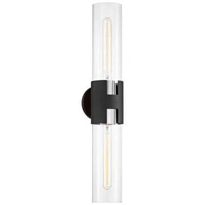 Troy Amado 25 3/4" High Textured Black Nickel 2-light Wall Sconce
