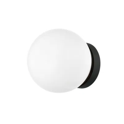 Troy Ansel 7" High Textured Black Outdoor Wall Light