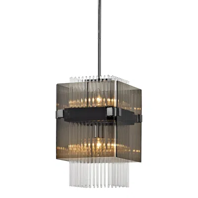 Troy Apollo 34 1/2"w Dark Bronze And Polished Chrome Chandelier