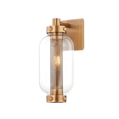 Troy Atwater 13" High Patina Brass Wall Sconce