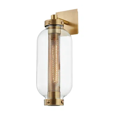 Troy Atwater 18 3/4" High Patina Brass Wall Sconce