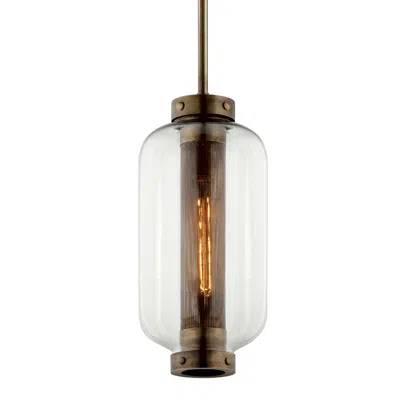 Troy Atwater 19 1/2" High Vintage Brass Outdoor Hanging Light