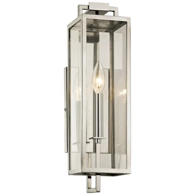 Troy Beckham 16 1/2" High Polished Stainless Outdoor Wall Light