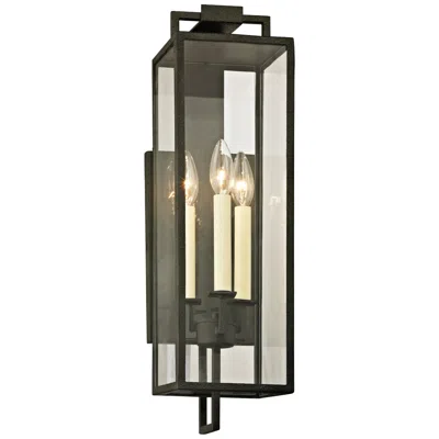 Troy Beckham 21 1/2" High Forged Iron Outdoor Wall Light