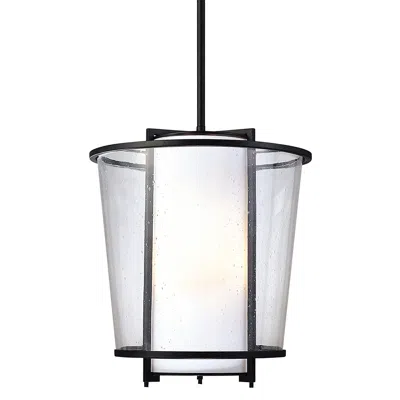 Troy Bennington 15 1/4" High Iron Bronze Outdoor Hanging Light