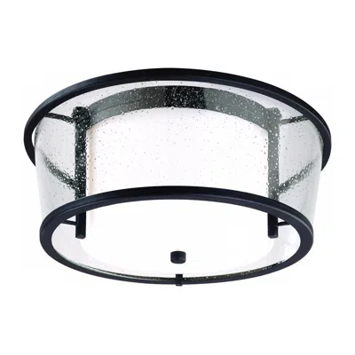Troy Bennington Iron Bronze 15" Wide Ceiling Fixture