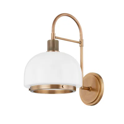 Troy Bradbury 14 3/4" High Patina Brass Wall Sconce