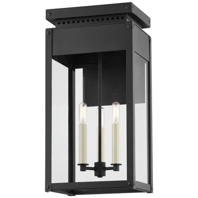 Troy Braydan 22 1/2" High Texture Black Outdoor Wall Light
