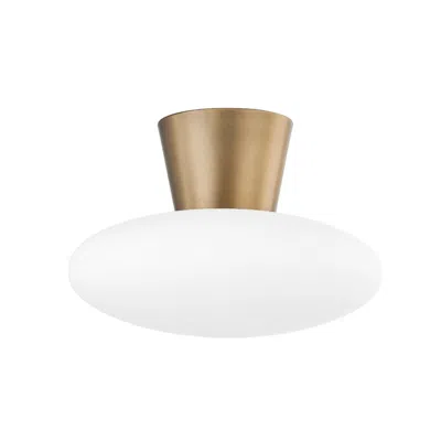 Troy Brody 30" Glass 1 Lt Flush Mount In Multi