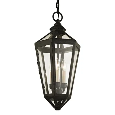 Troy Calabasas 25 1/4" High Vintage Bronze Outdoor Hanging Light In Black