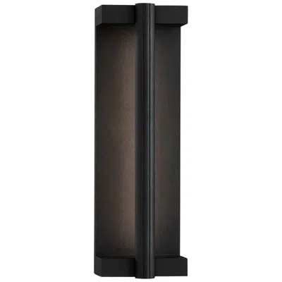 Troy Calla 15" High Textured Black Led Outdoor Wall Light
