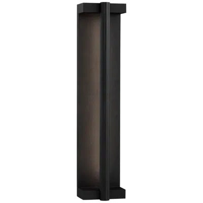 Troy Calla 21 1/2" High Textured Black Led Outdoor Wall Light