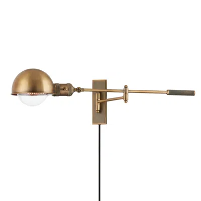 Troy Cannon 61.5" Steel 1 Lt Portable Wall Sconce In Gold