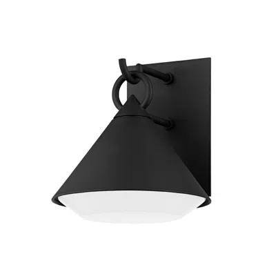 Troy Catalina 10" High Textured Black Outdoor Wall Light