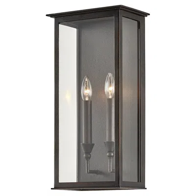 Troy Chauncey 19" High Vintage Bronze 2-light Outdoor Wall Light