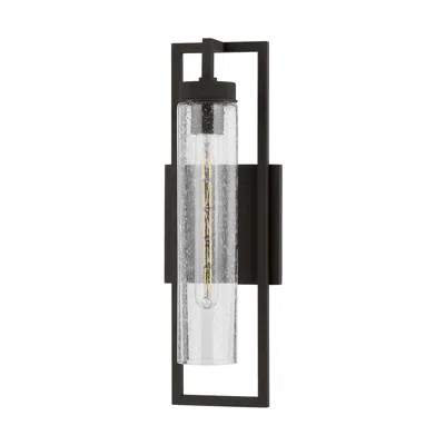 Troy Chester 18" High Textured Black Wall Sconce