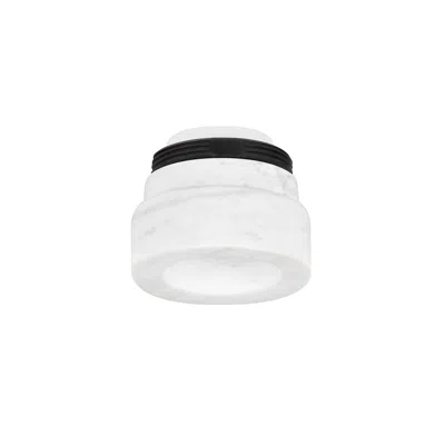 Troy Csl 2" Marble White Bezel In White