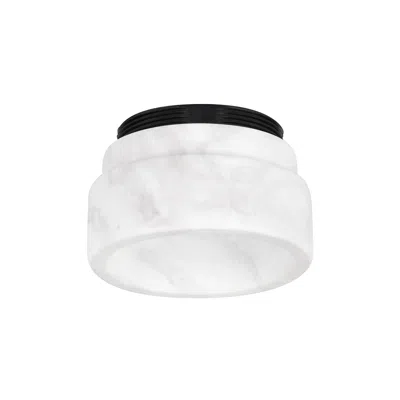 Troy Csl 3" Marble White Bezel In White