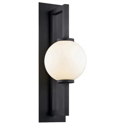 Troy Darwin 24" High Textured Black Outdoor Wall Light