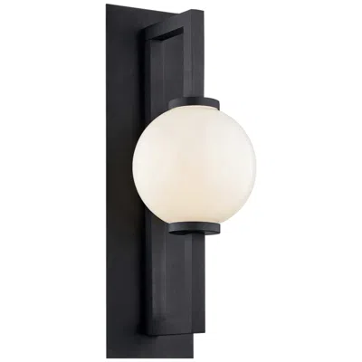 Troy Darwin 29 1/2" High Textured Black Outdoor Wall Light