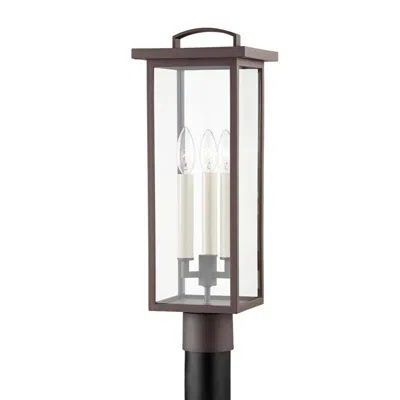 Troy Eden 21" High Textured Bronze Outdoor Post Light