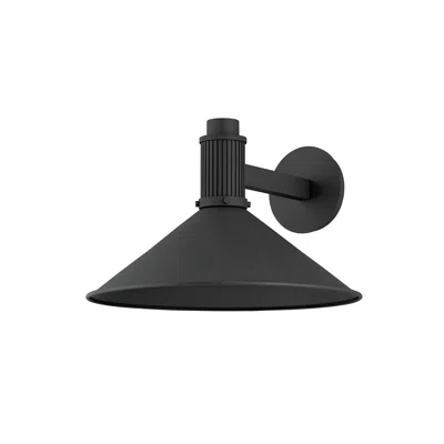 Troy Elani 10 1/2" High Textured Black Outdoor Wall Light