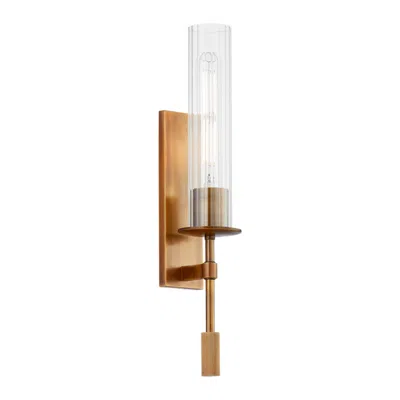 Troy Elton 18 1/2" High Patina Brass Wall Sconce