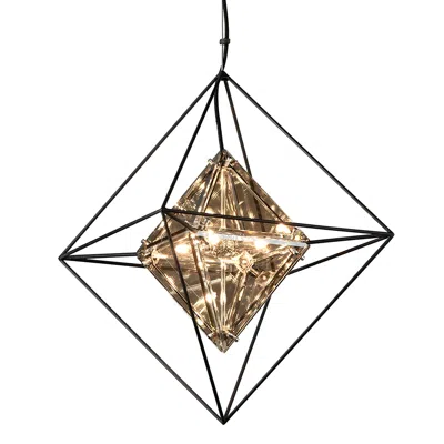 Troy Epic 18" Wide Forged Iron 4-light Pendant