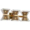 Troy Expression 20" Wide Gold Leaf 6-light Led Bath Light