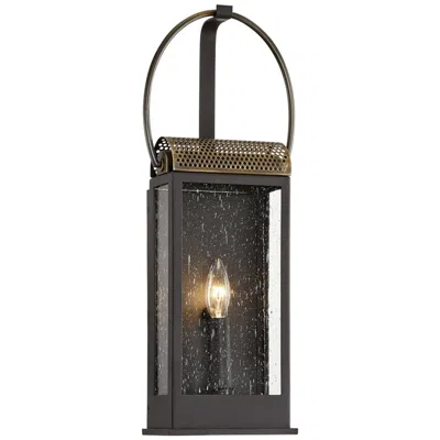 Troy Holmes 20 1/4" High Bronze And Brass Outdoor Wall Light