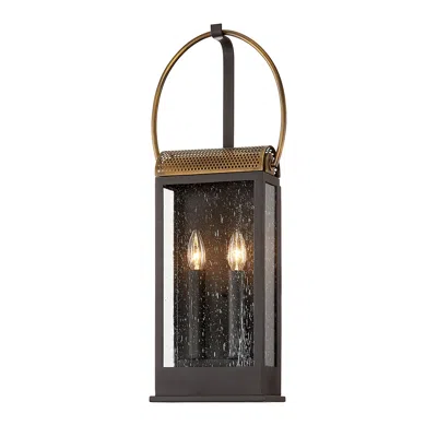 Troy Holmes 25 1/2" High Bronze And Brass Outdoor Wall Light