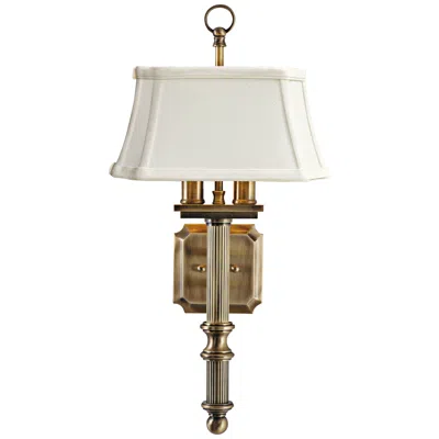 Troy House Of  19" High Antique Brass Wall Sconce
