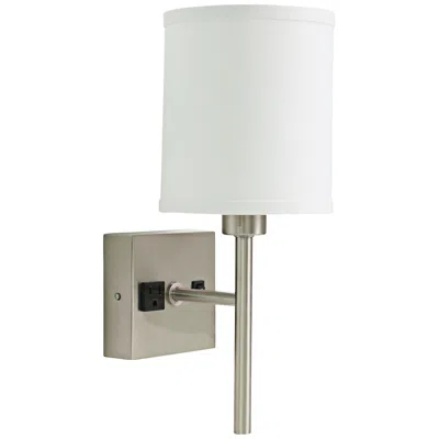 Troy House Of  Linear 15"h Nickel Wall Sconce With Outlet